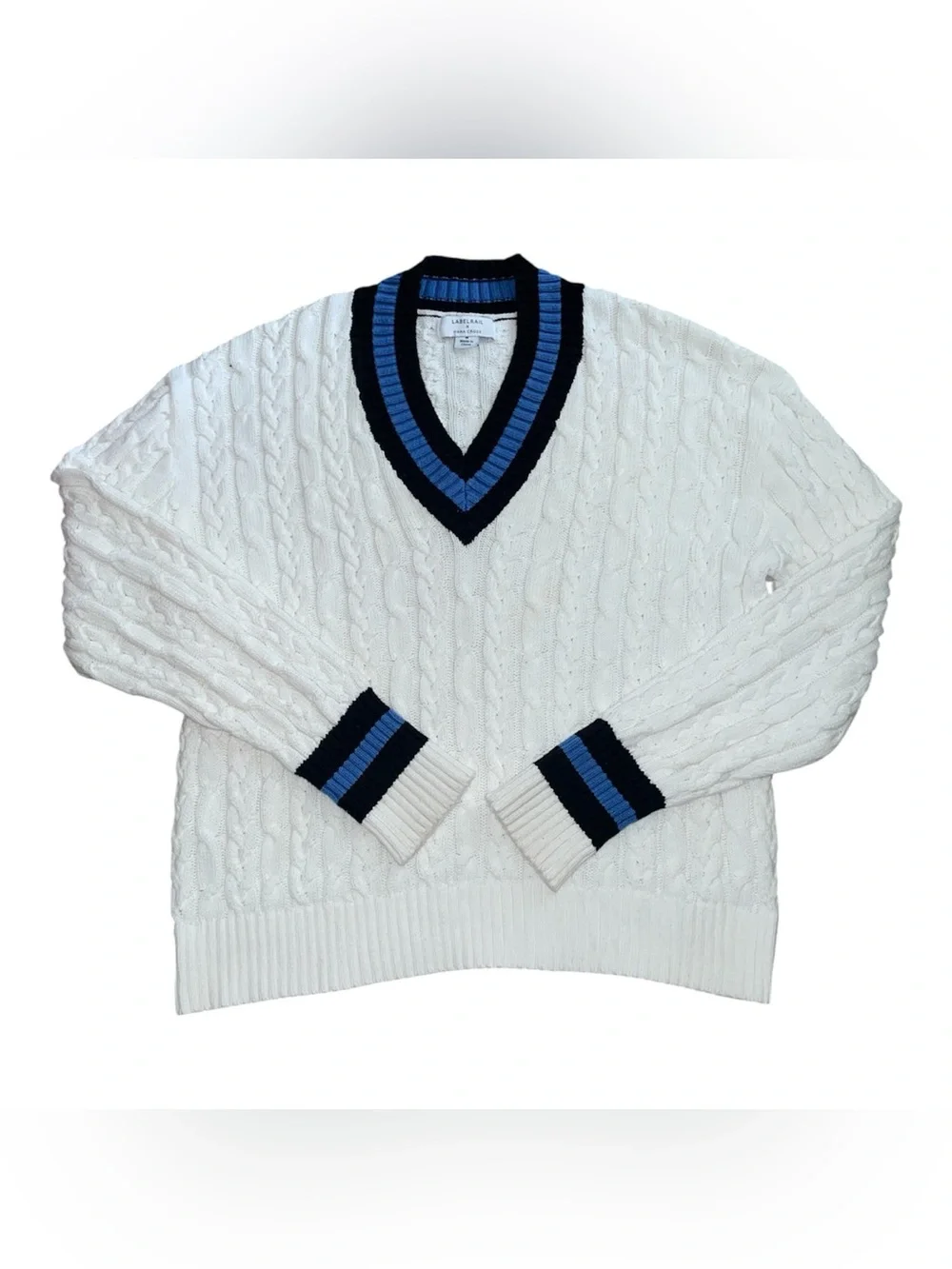 Labelrail and Hana cross varsity sweater